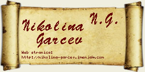 Nikolina Garčev vizit kartica